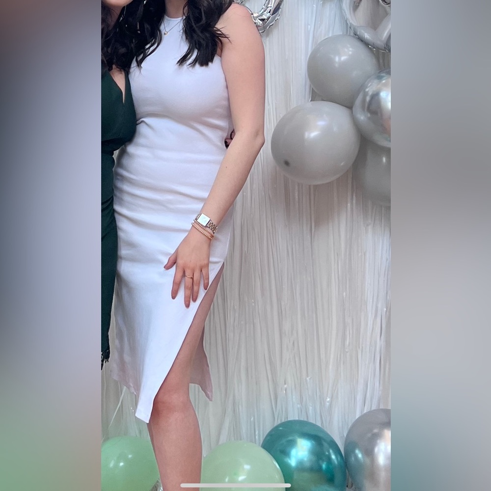White Fox White Midi Dress